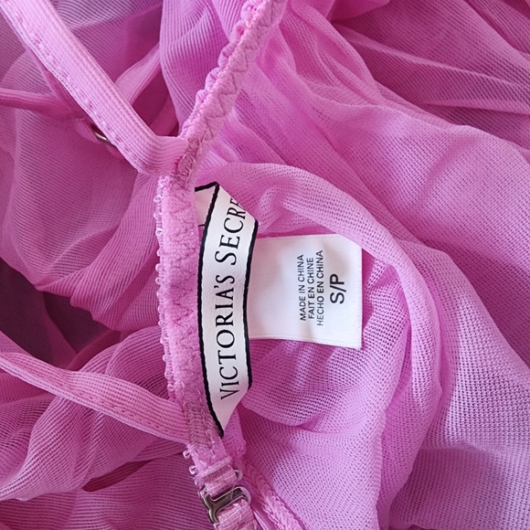 Victoria Secret sheer pink tule babydoll - Picture 6 of 6
